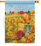 Pumpkin Patch - Harvest & Autumn Fall Vertical Impressions Decorative Flags HG113081 Made In USA