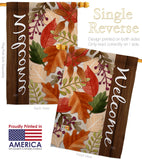 Autumn Leaves - Harvest & Autumn Fall Vertical Impressions Decorative Flags HG113082 Made In USA