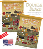 Harvest Village - Harvest & Autumn Fall Vertical Impressions Decorative Flags HG113098 Made In USA