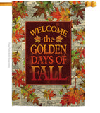 Golden Fall - Harvest & Autumn Fall Vertical Impressions Decorative Flags HG113101 Made In USA