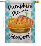 Pumpkin Pie - Harvest & Autumn Fall Vertical Impressions Decorative Flags HG113102 Made In USA