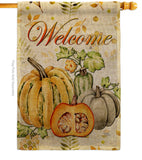 Pumpkin & Squash - Harvest & Autumn Fall Vertical Impressions Decorative Flags HG113111 Made In USA