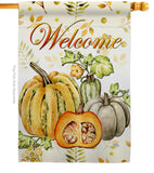 Pumpkin & Squash - Harvest & Autumn Fall Vertical Impressions Decorative Flags HG113111 Made In USA