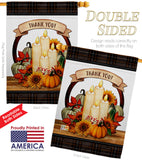 Autumn Candles - Harvest & Autumn Fall Vertical Impressions Decorative Flags HG113114 Made In USA