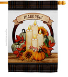 Autumn Candles - Harvest & Autumn Fall Vertical Impressions Decorative Flags HG113114 Made In USA