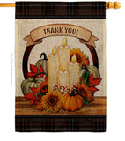 Autumn Candles - Harvest & Autumn Fall Vertical Impressions Decorative Flags HG113114 Made In USA