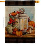 Fall Lantern - Harvest & Autumn Fall Vertical Impressions Decorative Flags HG113115 Made In USA