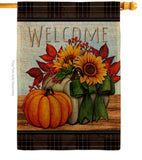 Pumpkin Bouquet - Harvest & Autumn Fall Vertical Impressions Decorative Flags HG113117 Made In USA