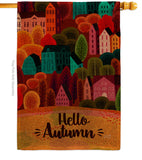 Autumn Calling - Harvest & Autumn Fall Vertical Impressions Decorative Flags HG130288 Made In USA