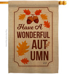 Wonderful Autumn - Harvest & Autumn Fall Vertical Impressions Decorative Flags HG137113 Made In USA