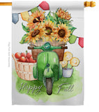 Sunflowers Fall - Harvest & Autumn Fall Vertical Impressions Decorative Flags HG137192 Made In USA