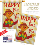 Fall Scarecrow - Harvest & Autumn Fall Vertical Impressions Decorative Flags HG137564 Made In USA