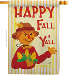 Fall Scarecrow - Harvest & Autumn Fall Vertical Impressions Decorative Flags HG137564 Made In USA