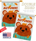 Bearly Autumn - Harvest & Autumn Fall Vertical Impressions Decorative Flags HG137607 Made In USA