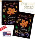 Leaves Are Falling - Harvest & Autumn Fall Vertical Impressions Decorative Flags HG192044 Made In USA