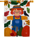 Sweetie Scarecrow - Harvest & Autumn Fall Vertical Impressions Decorative Flags HG192135 Made In USA