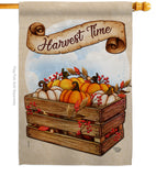 Harvest Time - Harvest & Autumn Fall Vertical Impressions Decorative Flags HG192299 Made In USA