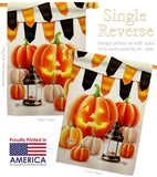 Halloween Lantern - Harvest & Autumn Fall Vertical Impressions Decorative Flags HG192680 Made In USA