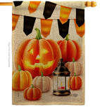 Halloween Lantern - Harvest & Autumn Fall Vertical Impressions Decorative Flags HG192680 Made In USA