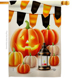 Halloween Lantern - Harvest & Autumn Fall Vertical Impressions Decorative Flags HG192680 Made In USA