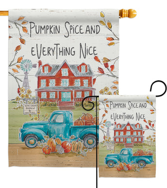 Fall Markets - Harvest & Autumn Fall Vertical Impressions Decorative Flags HG113093 Made In USA