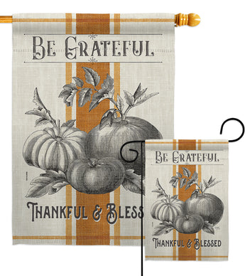 Autumn Farmhouse - Harvest & Autumn Fall Vertical Impressions Decorative Flags HG113097 Made In USA