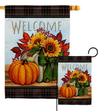 Pumpkin Bouquet - Harvest & Autumn Fall Vertical Impressions Decorative Flags HG113117 Made In USA