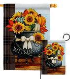 Autumn Fresh Pot - Harvest & Autumn Fall Vertical Impressions Decorative Flags HG113118 Made In USA