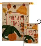 Sweater Time - Harvest & Autumn Fall Vertical Impressions Decorative Flags HG137107 Made In USA