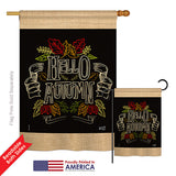 Charlkboard Hello Autumn - Harvest & Autumn Fall Vertical Impressions Decorative Flags HG137108 Printed In USA