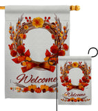 Harvest Wreath - Harvest & Autumn Fall Vertical Impressions Decorative Flags HG137111 Made In USA