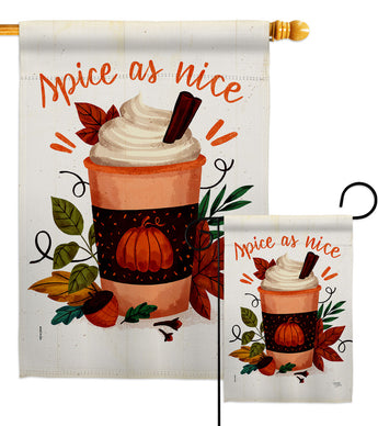 Spice As Nice - Harvest & Autumn Fall Vertical Impressions Decorative Flags HG137583 Made In USA