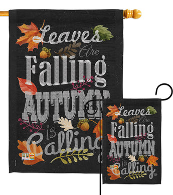 Autumn is Calling Fall - Harvest & Autumn Fall Vertical Impressions Decorative Flags HG191033 Made In USA