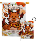 Fox Sake, Fall Yet - Harvest & Autumn Fall Vertical Impressions Decorative Flags HG192132 Made In USA