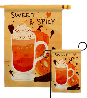 Sweet & Spicy - Harvest & Autumn Fall Vertical Impressions Decorative Flags HG192662 Made In USA