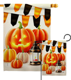 Halloween Lantern - Harvest & Autumn Fall Vertical Impressions Decorative Flags HG192680 Made In USA