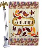 Birds Autumn - Harvest & Autumn Fall Vertical Impressions Decorative Flags HG113003 Made In USA