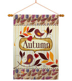 Birds Autumn - Harvest & Autumn Fall Vertical Impressions Decorative Flags HG113003 Made In USA