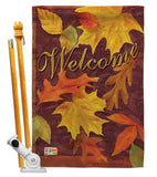 Fall Leaves - Harvest & Autumn Fall Vertical Impressions Decorative Flags HG113047 Made In USA