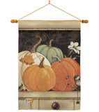 October Pumpkins - Harvest & Autumn Fall Vertical Impressions Decorative Flags HG113068 Made In USA