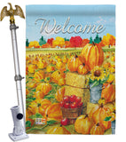 Pumpkin Patch - Harvest & Autumn Fall Vertical Impressions Decorative Flags HG113081 Made In USA