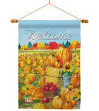 Pumpkin Patch - Harvest & Autumn Fall Vertical Impressions Decorative Flags HG113081 Made In USA