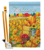 Pumpkin Patch - Harvest & Autumn Fall Vertical Impressions Decorative Flags HG113081 Made In USA