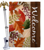 Autumn Leaves - Harvest & Autumn Fall Vertical Impressions Decorative Flags HG113082 Made In USA