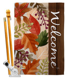 Autumn Leaves - Harvest & Autumn Fall Vertical Impressions Decorative Flags HG113082 Made In USA