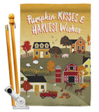 Harvest Village - Harvest & Autumn Fall Vertical Impressions Decorative Flags HG113098 Made In USA