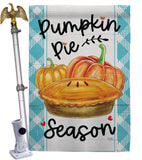 Pumpkin Pie - Harvest & Autumn Fall Vertical Impressions Decorative Flags HG113102 Made In USA