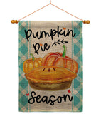 Pumpkin Pie - Harvest & Autumn Fall Vertical Impressions Decorative Flags HG113102 Made In USA