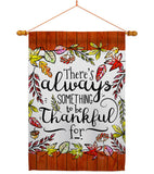 Always Something Thankful - Harvest & Autumn Fall Vertical Impressions Decorative Flags HG113112 Made In USA