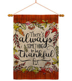 Always Something Thankful - Harvest & Autumn Fall Vertical Impressions Decorative Flags HG113112 Made In USA